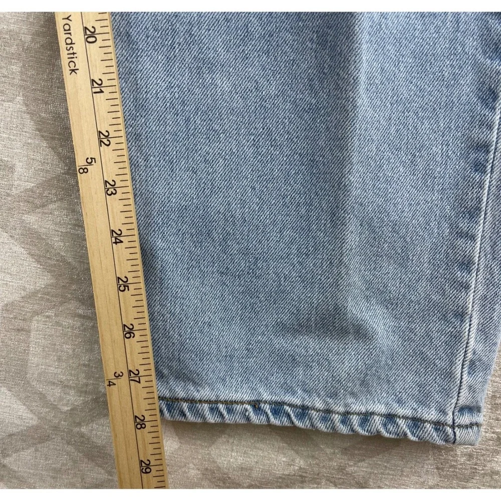 Levi's 550 Relaxed Fit Mens 38x30 Light Wash Blue Jeans Cotton Denim Tapered Leg